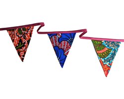 Stoffen slingers | Bordeaux lint | Herbruikbare slingers | Goed doel | Duurzaam cadeau | Vlaggenlijn | Slingers verjaardag