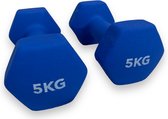 Padisport - 5kg Dumbells - Dumbells 5kg - Halters - Gewichten 5 Kg - Blauw - Gewichten - Dumbells - Gewichten Set Halters - Halters & Gewichten - Hexa Dumbells