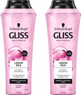 Gliss Kur Shampoo - Liquid Silk - 2 x 250 ml