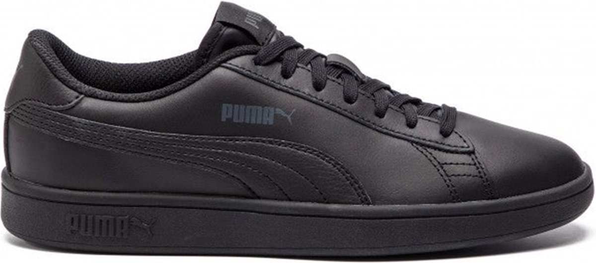Puma smash on sale trainers black