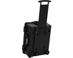 vidaXL - Flightcase - op - wieltjes - 58x45x27 - cm - PP - zwart