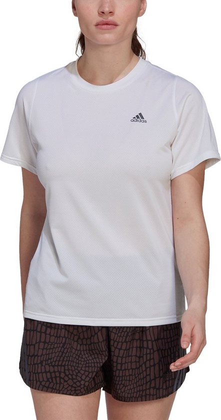 Adidas Run Icons T-shirt Met Korte Mouwen Wit XS Vrouw
