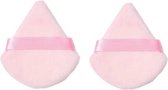 GEAR3000® powder puff - powder puff driehoek - triangle poederdons - make-up sponsje - roze - 2 stuks