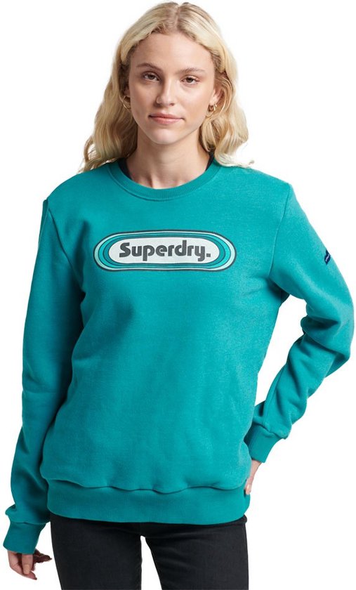Superdry Vintage Trade Tab Sweatshirt Groen S Vrouw