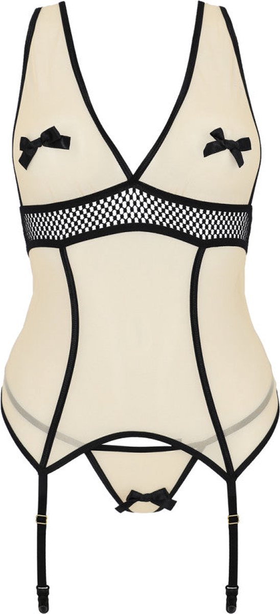 PS Viena Size Plus corset & thong beige