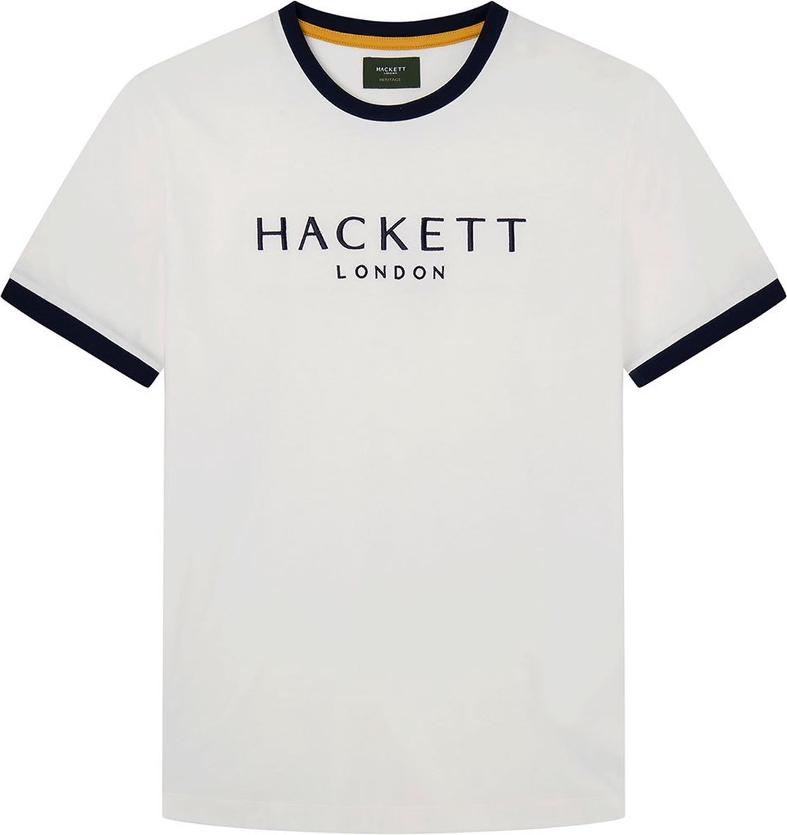 Hackett Heritage Classic T-shirt Met Korte Mouwen Wit M Man