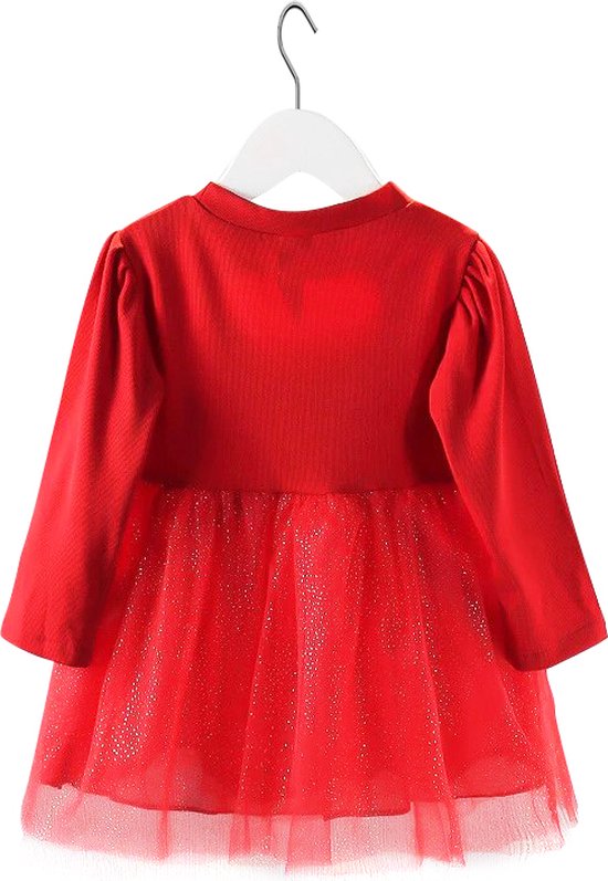 Baby Garden baby jurkje maat 74 tule rood bol