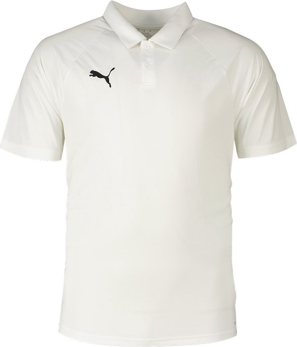 Puma Teamliga Korte Mouw Poloshirt M Man Wit