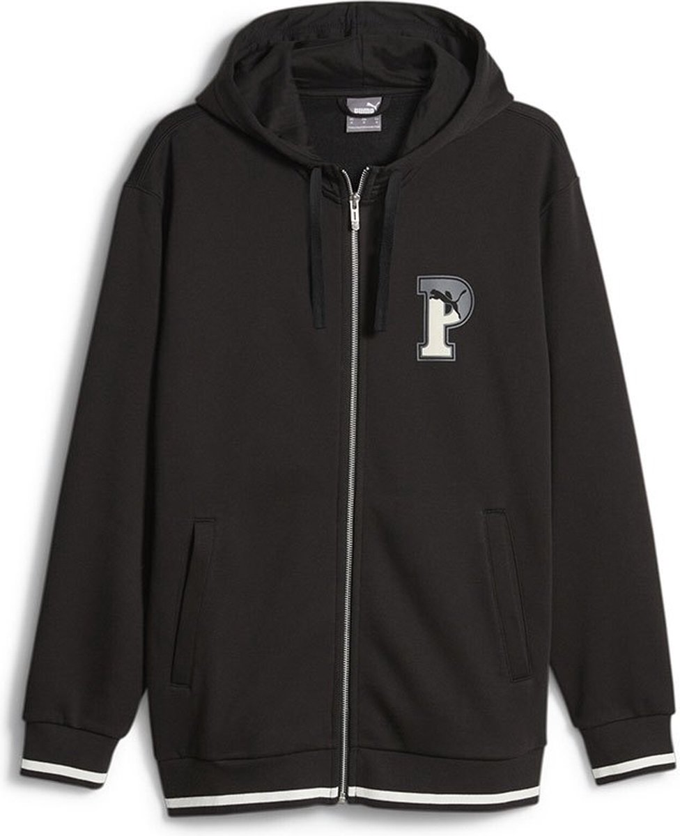 Puma Squad Fl Hoodie L Man Zwart