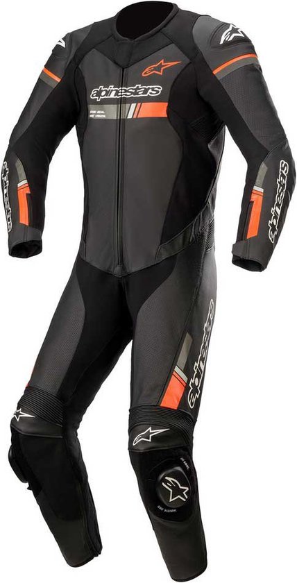 Alpinestars Gp Force Chaser 1-Delig Pak Zwart Rood Fluo - Maat 48 - Racepak