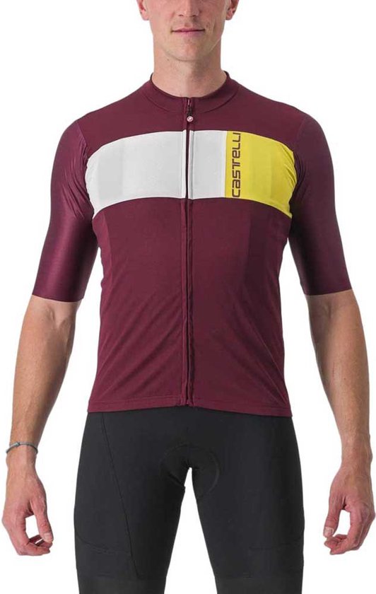 Castelli Maglia Ciclismo Donna Astratta Lapis Blue XS - Tessuto ProSecco Micromesh, Traspirante, Tasche Posteriori, Elastico In Silicone