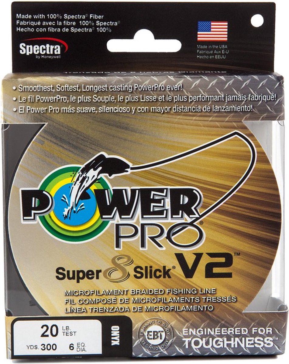 Power Pro Super 8 Slick V2 Gevlochten Vislijn 2740 M Grijs 0.360 mm