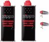 Zippo Voordeelpakket - 2x Aanstekervloeistof en 2x Vuursteentjes