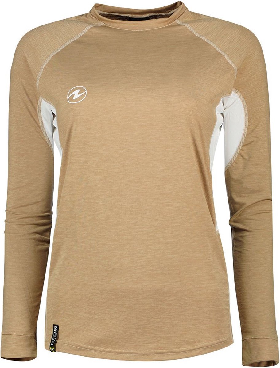 Aqualung Lf Rash Guard Met Lange Mouwen Beige L Vrouw