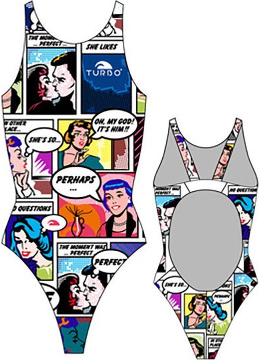 Turbo Comic Pro Resist Zwemkleding Veelkleurig 3XL Vrouw Multicoloured