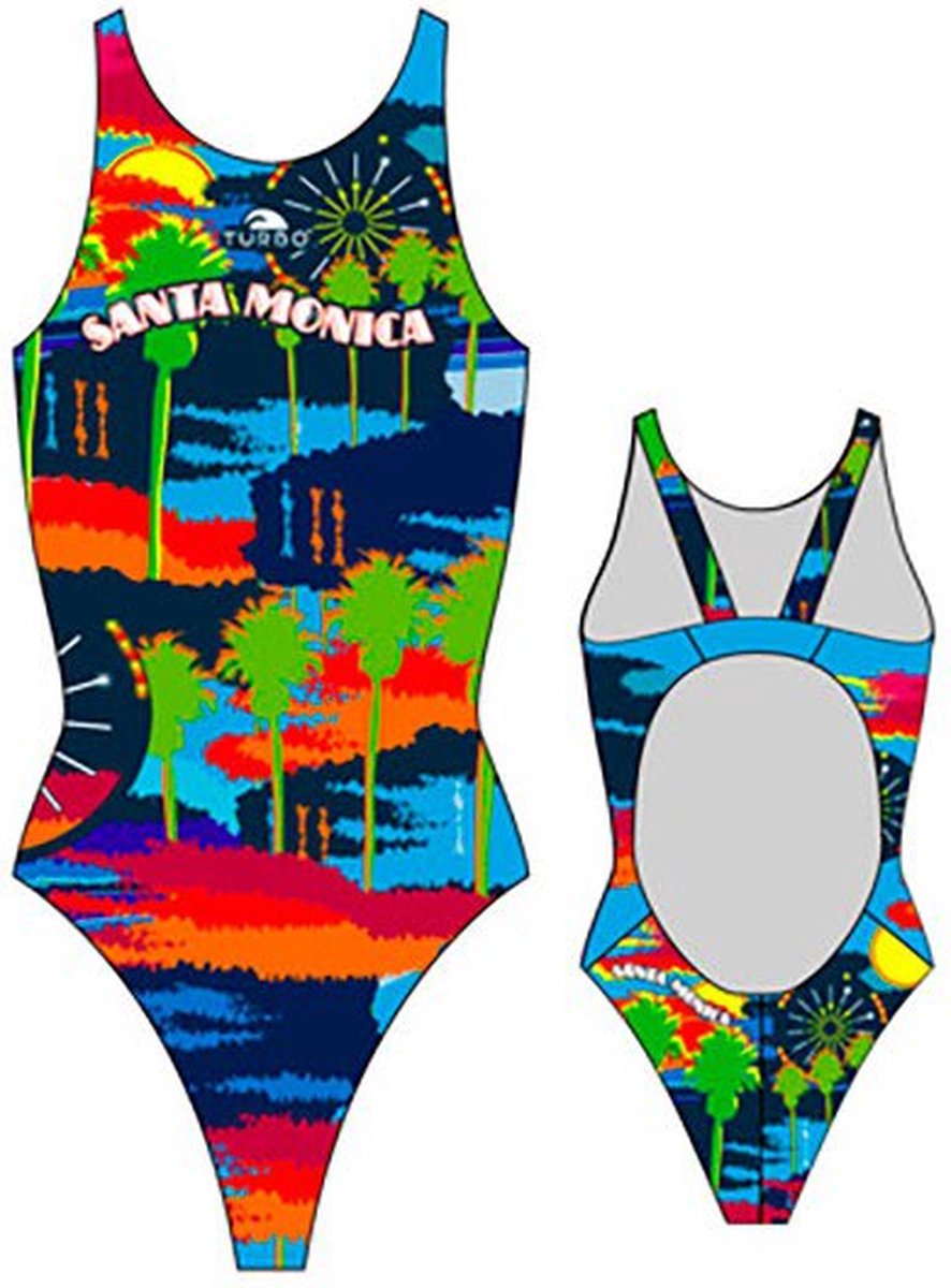 Turbo Santa Monica Zwemkleding Zwart S Vrouw Multicoloured