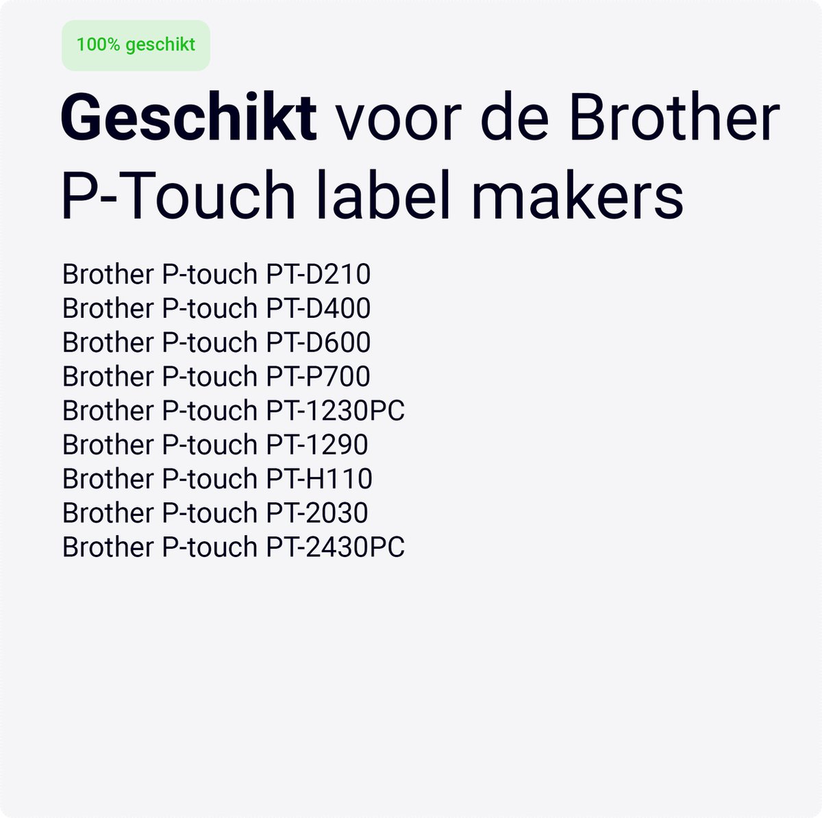 Brother TZe-231 Label Zwart op Wit (12 mm x 8 m) | | Labels