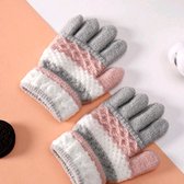 handschoenen kinderen - grijs/roze/Gekleurd - unisex - 3-8 jaar