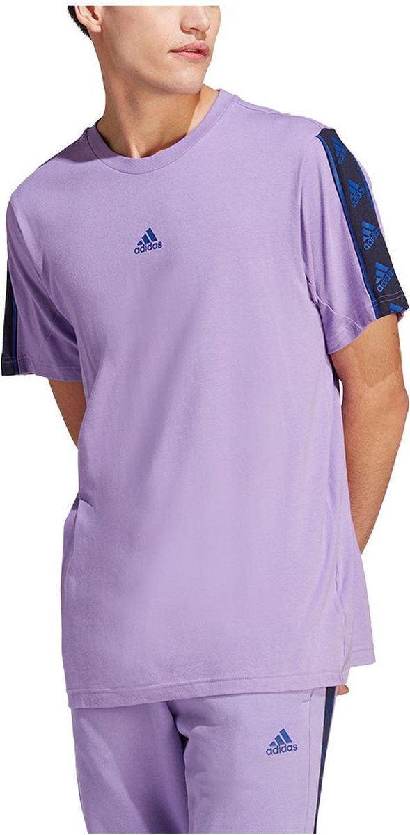 Adidas Bl T-shirt Met Korte Mouwen S Regular Man Violet Fusion