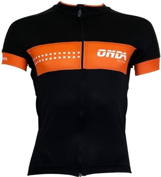 ONDA Fietsshirt korte mouw heren Zwart Oranje - Pro FAPV Minho - M