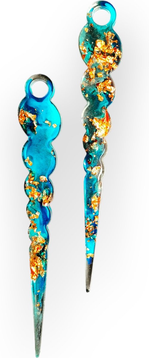 Resin Art JR: Unieke hoogwaardige kwaliteit epoxy kersthangers / Handgemaakte kerstdecoratie / Kerstversiering