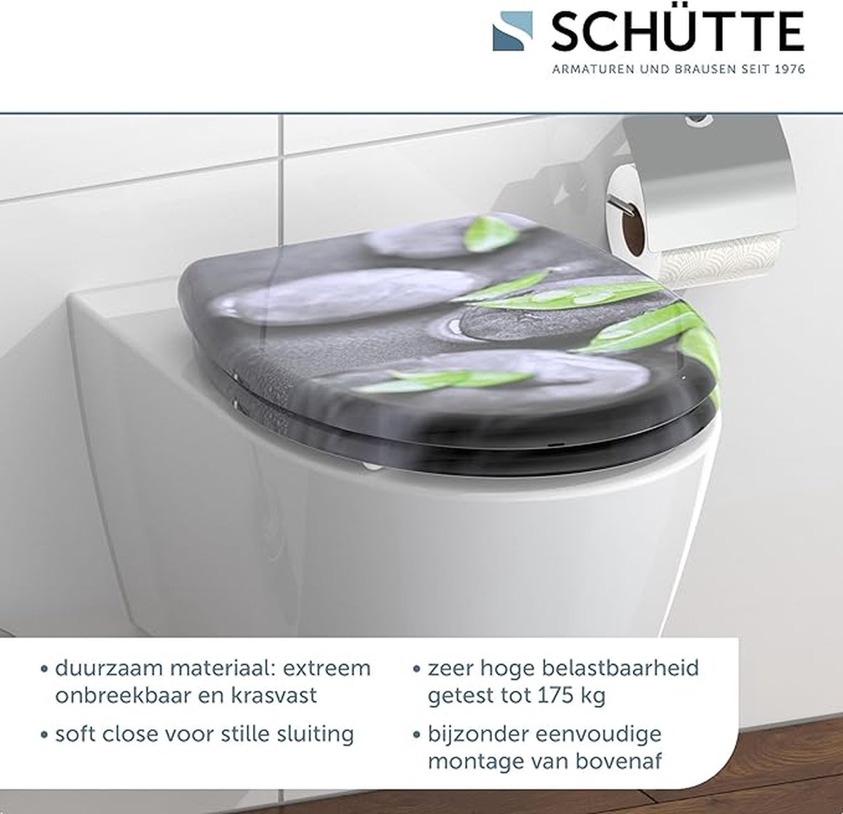 Goedkoopste closing mechanism I High quality - toiletdeksel met snelsluiting voor eenvoudige reiniging, Duroplast wc-deksel