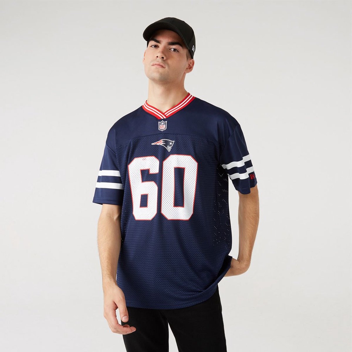 New Era Nfl Mesh New England Patriots T-shirt Met Korte Mouwen M Man Blauw