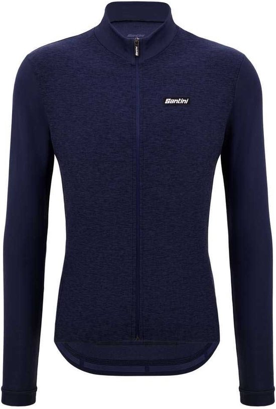 Santini Pure Jersey Met Lange Mouwen Blauw S Man