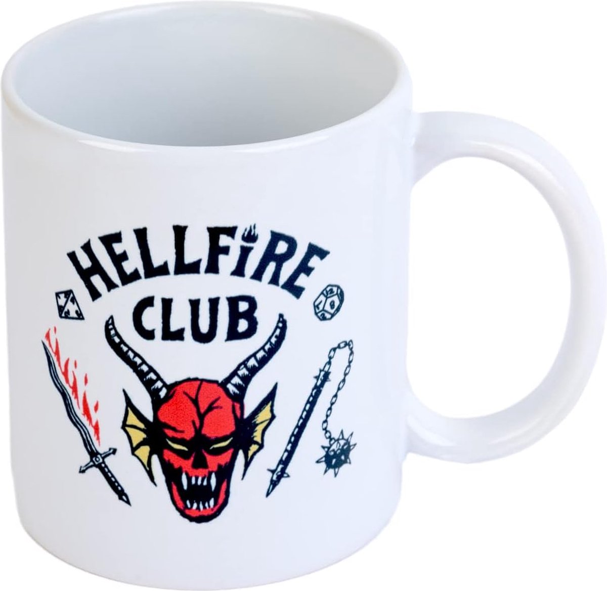 Stranger Things Hellfire Club Coffee Cup, Ceramic Coffee Cup for Better Taste, Tea Cup, Capacity: 350 ml, Pack of 1