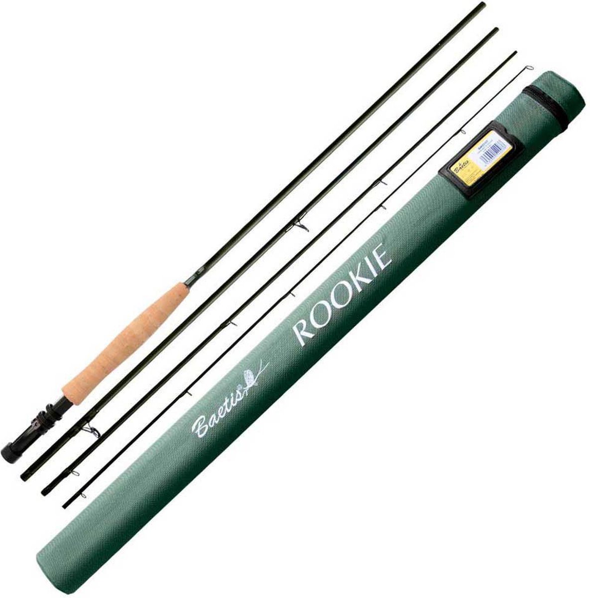 Baetis Rookie Vliegvishengel Zwart 3.05 m / Line 8