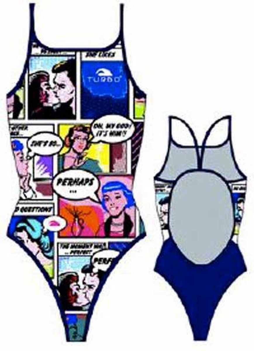 Turbo Comic 891802 Zwemkleding Veelkleurig S Vrouw Multicoloured