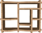 Arizona kast - Kartonnen Open Vakkenkast van Honingraat - 115x35x150 cm - Kartonnen meubels - KarTent