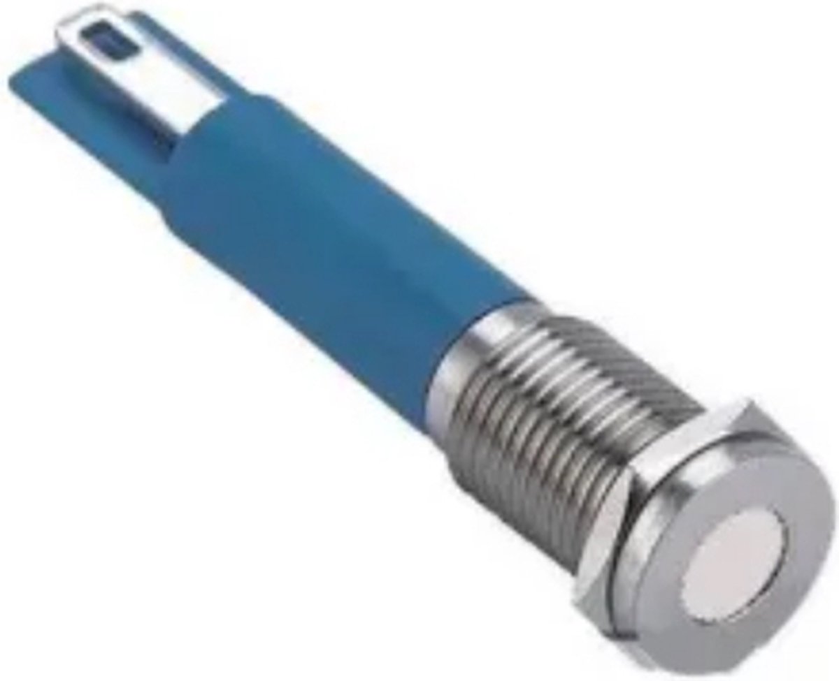 LED Signaallamp ⌀7mm - Inbouw - 12-24V DC - Wit