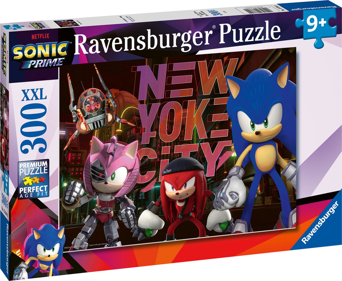 Sonic Prime XXL Puzzle: New Yoke City (300pc)