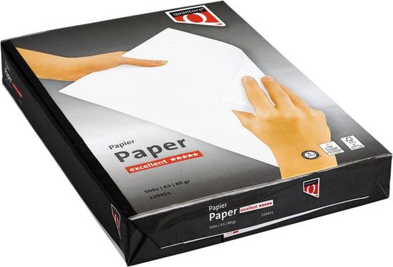 Kopieerpapier Quantore Excellent A3 80gr wit 500 vel | 5 stuks