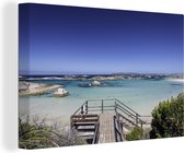 Canvas Schilderij Strand Australie - 180x120 cm - Wanddecoratie XXL