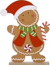 House of Seasons Gingerbread brown kerst peperkoek - l45xw6xh62,5cm