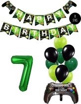 Cijfer Ballon 7 Game Videospel Verjaardag Thema - De Versiering voor de Gamers Birthday Party van Snoes