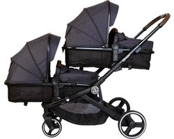 Babygo Twinner Grey Tandem Duowagen
