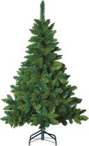 Sapin de Noël artificiel fleuri - 240 cm - vert - Ø 153 cm - 1385 pointes - socle métal