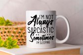 Mug Je ne suis pas Always sarcastique Parfois je dors - sarcasme - sarcastique - sarcasmalert - ouais, vraiment pas - sarcasticaf - Cadeau - Cadeau - sarcasme - sarcastique - sarcasmealert - bien sûr - bien sûr - bien sûr