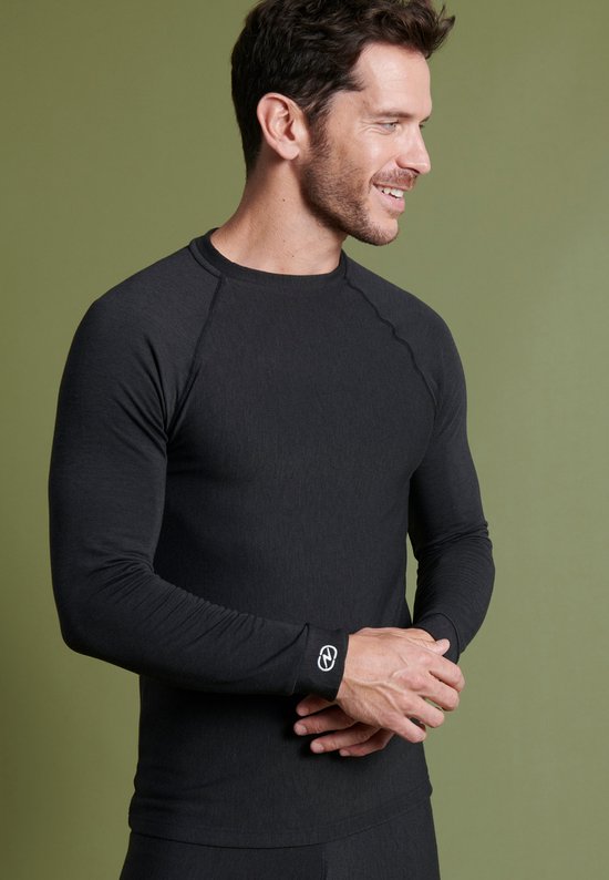 Damart - T-shirt Homme col rond confort Thermolactyl 4 - Homme - Zwart - (118-125) XXL