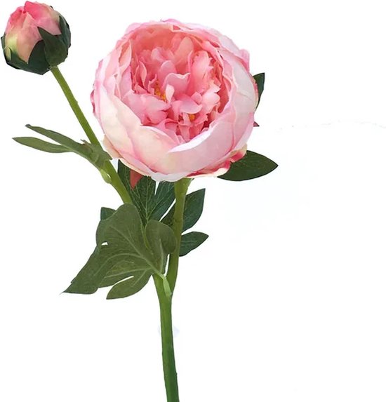 Roos caroline 70cm real touch - Top Art Kunstbloemen kunstplanten