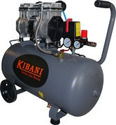 Kibani super stille compressor 50 liter – olievrij – 8 BAR – 63 DB – Super Silent - Low Noise - Compressoren - 50L