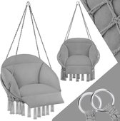 tectake - fauteuil suspendu confortable Samira - gris