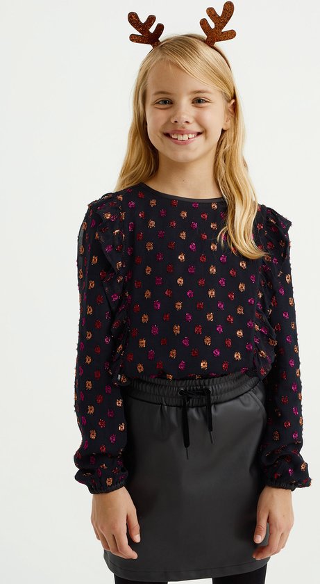 WE Fashion Meisjes blouse met dessin