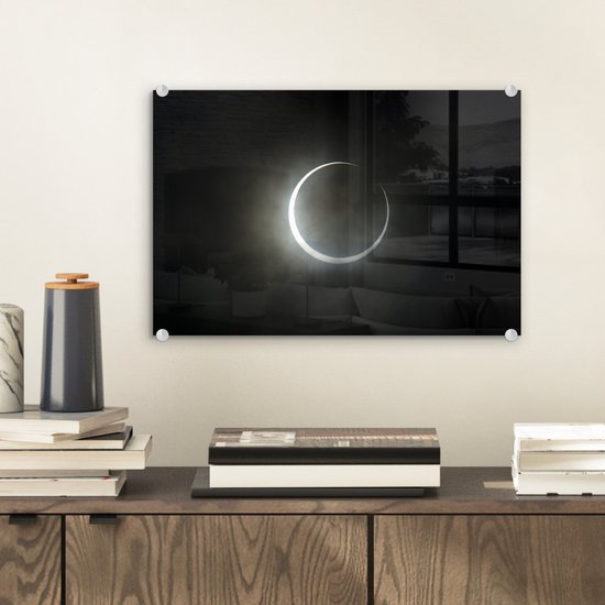 Peinture sur Verre - Eclipse Solaire Annulaire - 30x20 cm - Peintures sur Verre Peintures - Photo sur Glas