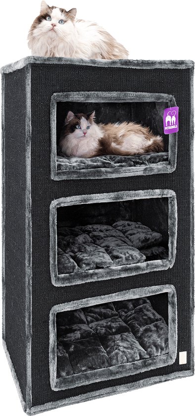 Heidrun Dragon Box 3 stuks 60 liter - met gedeeld deksel - 60 x 40 x 36cm - doos transparant/zwart deksel Heidrun Dragon Box 3 stuks 60 liter - met gedeeld deksel - 60 x 40 x 36cm - doos transparant/zwart deksel