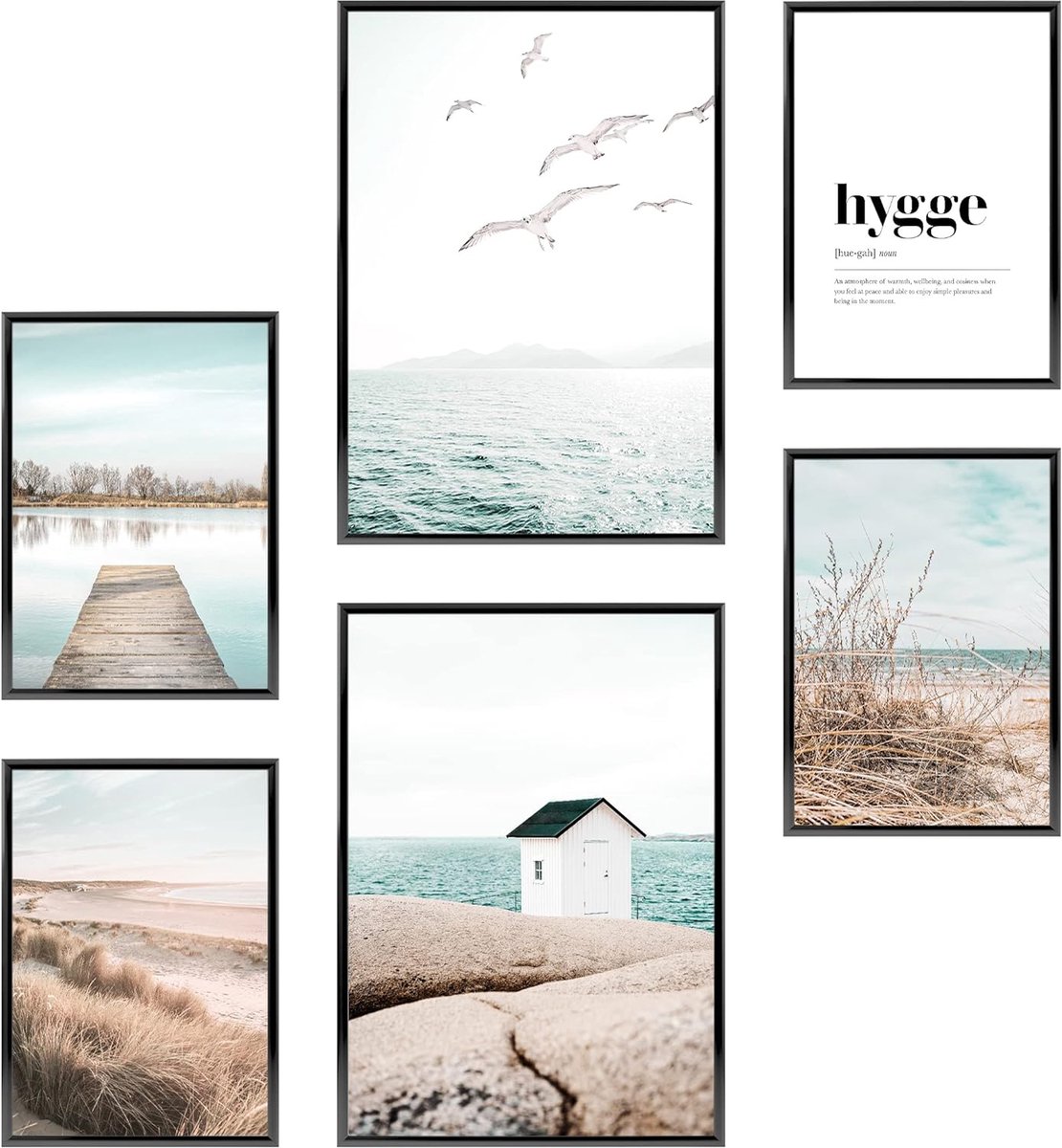 fotolijst \ Fotolijst Set - wanddecoratie / muurdecoratie 2 x A3 & 4 x A4-30x42 & 21x30 |