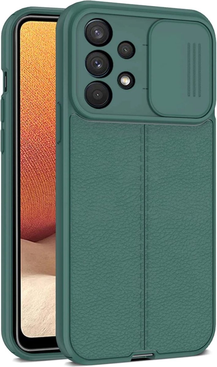 Samsung Galaxy S22 Plus Hoes (case)/Slide camera cover/Dark green/ S22 hoes